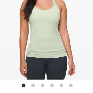 Lululemon Athletica ebb to street tank size 8 possibly artic mint?